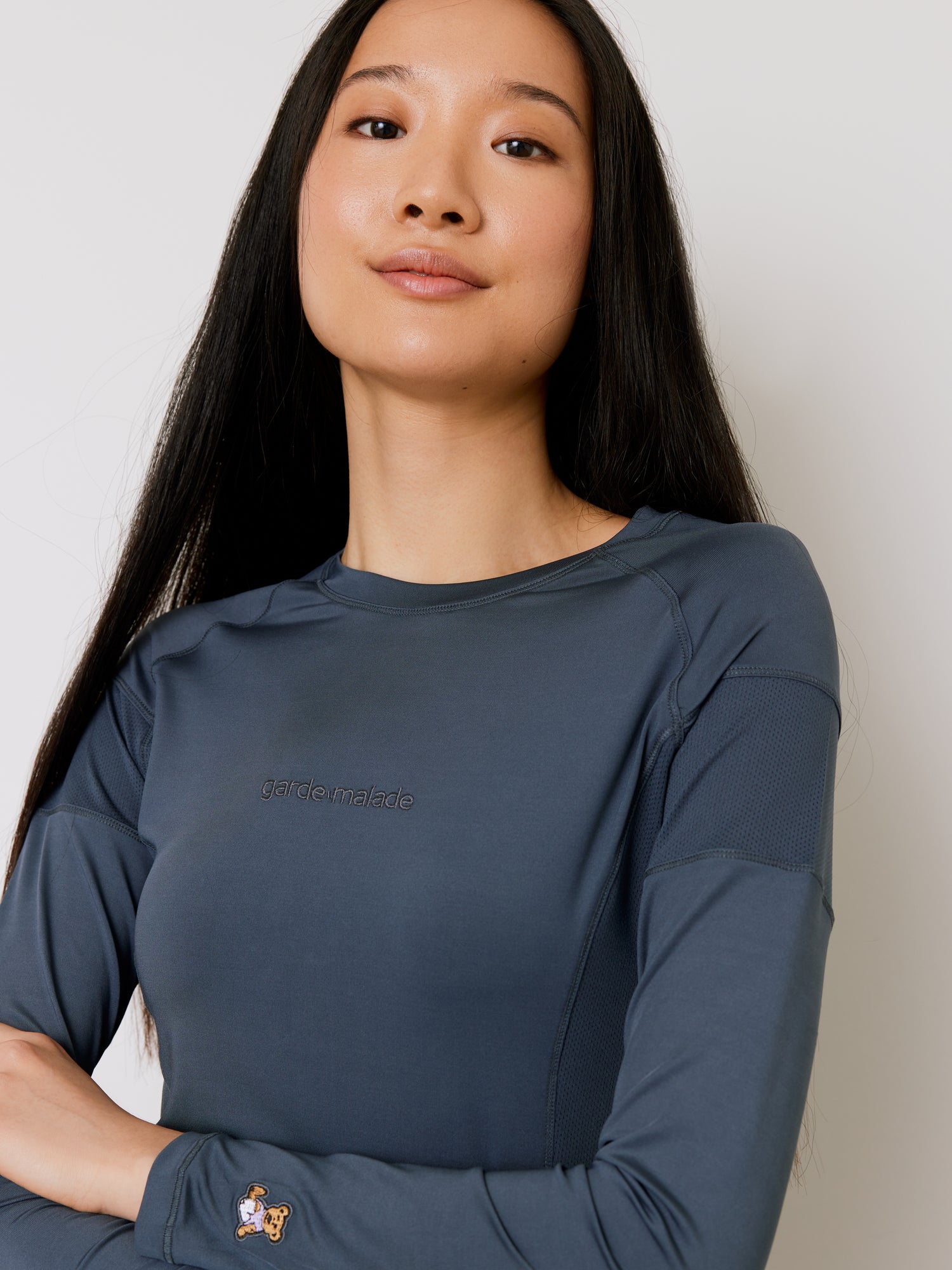 Chandail Underscrub Ultra-Performant - Bleu Ardoise - Manches Longues Pour Femme - Vente Finale