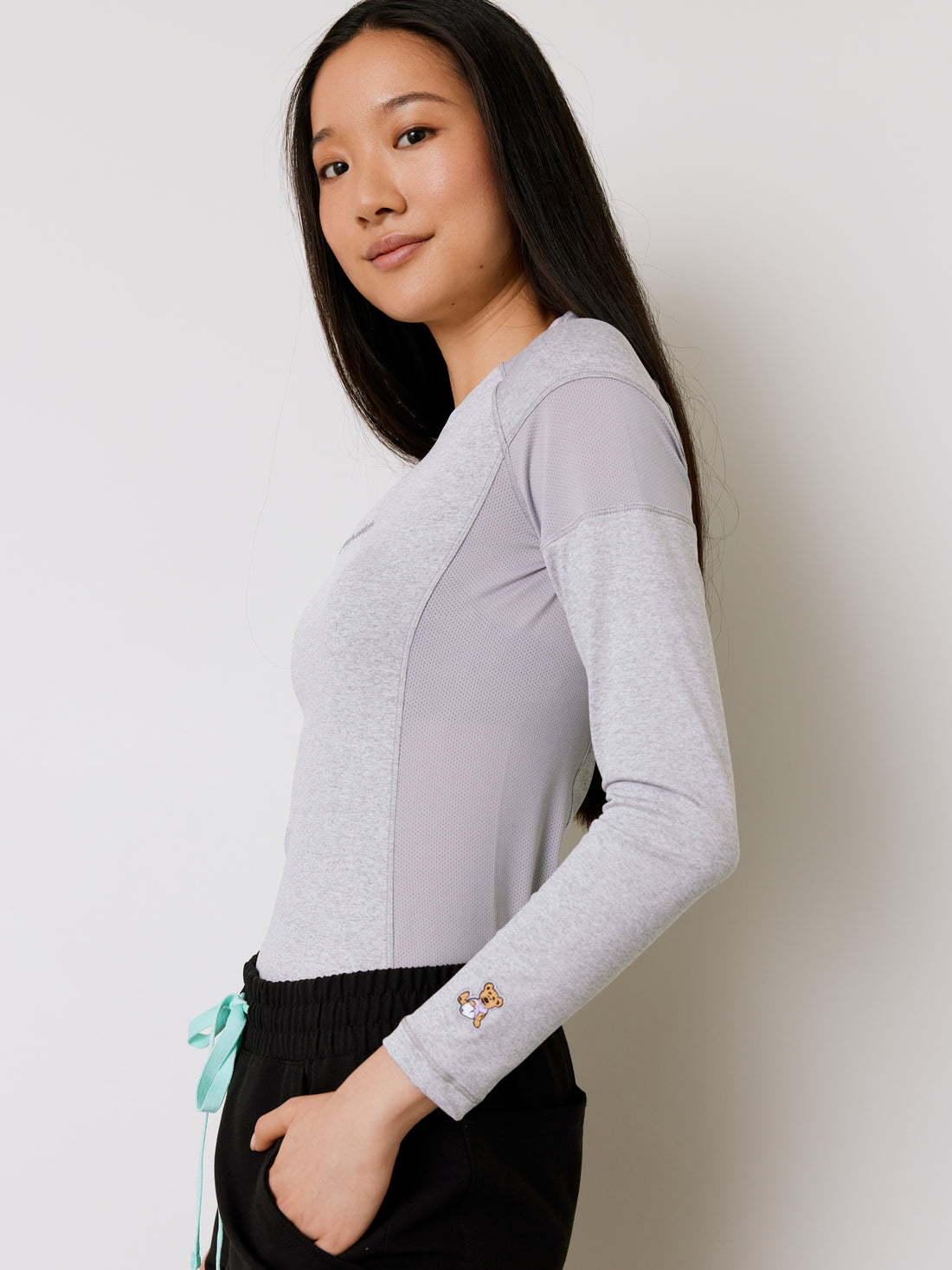 Chandail Underscrub Ultra-Performant - Grey Heather - Manches Longues Pour Femme