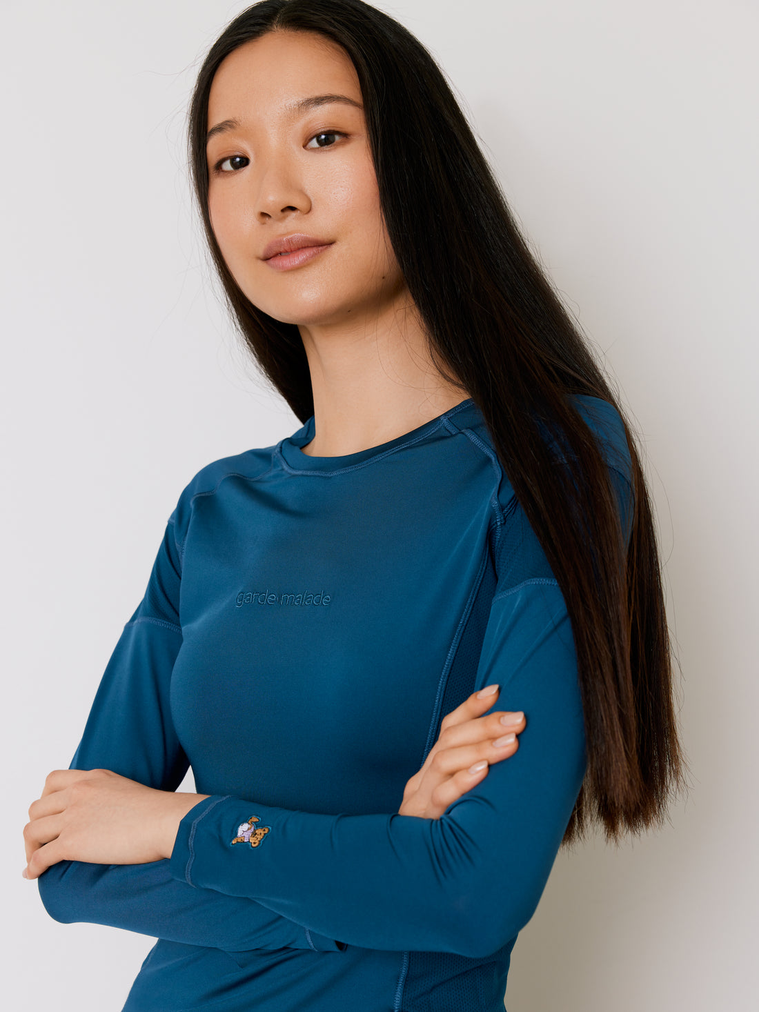 Chandail Underscrub Ultra-Performant - Bleu Opale - Manches Longues Pour Femme - Vente Finale