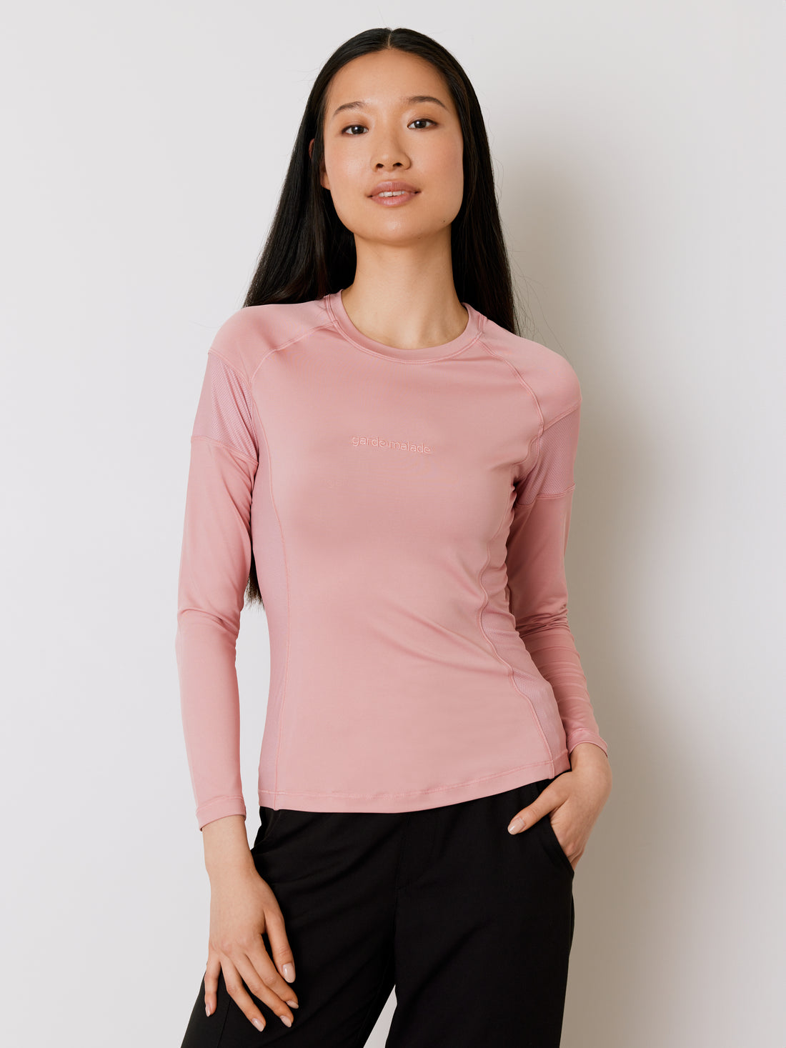 Women High-Performance Underscrub - Blush - Long Sleeves - Final Sale