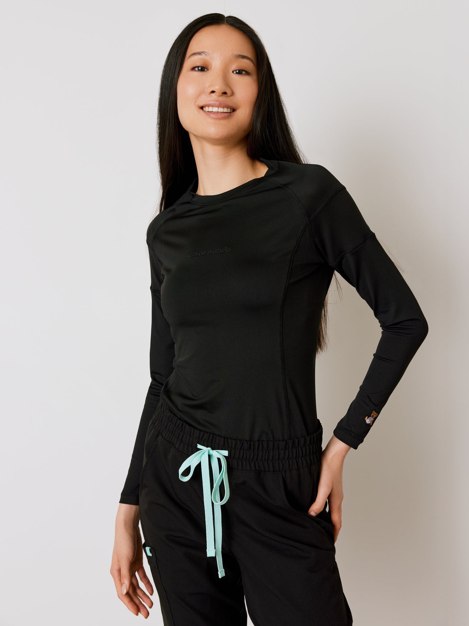Chandail Underscrub Ultra-Performant - Noir - Manches Longues Pour Femme