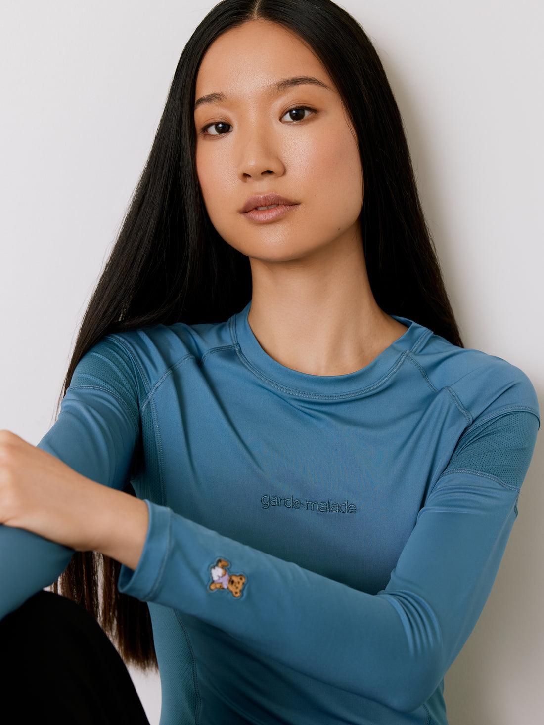 Women High-Performance Underscrub - Ocean Grey - Long Sleeves - Final Sale