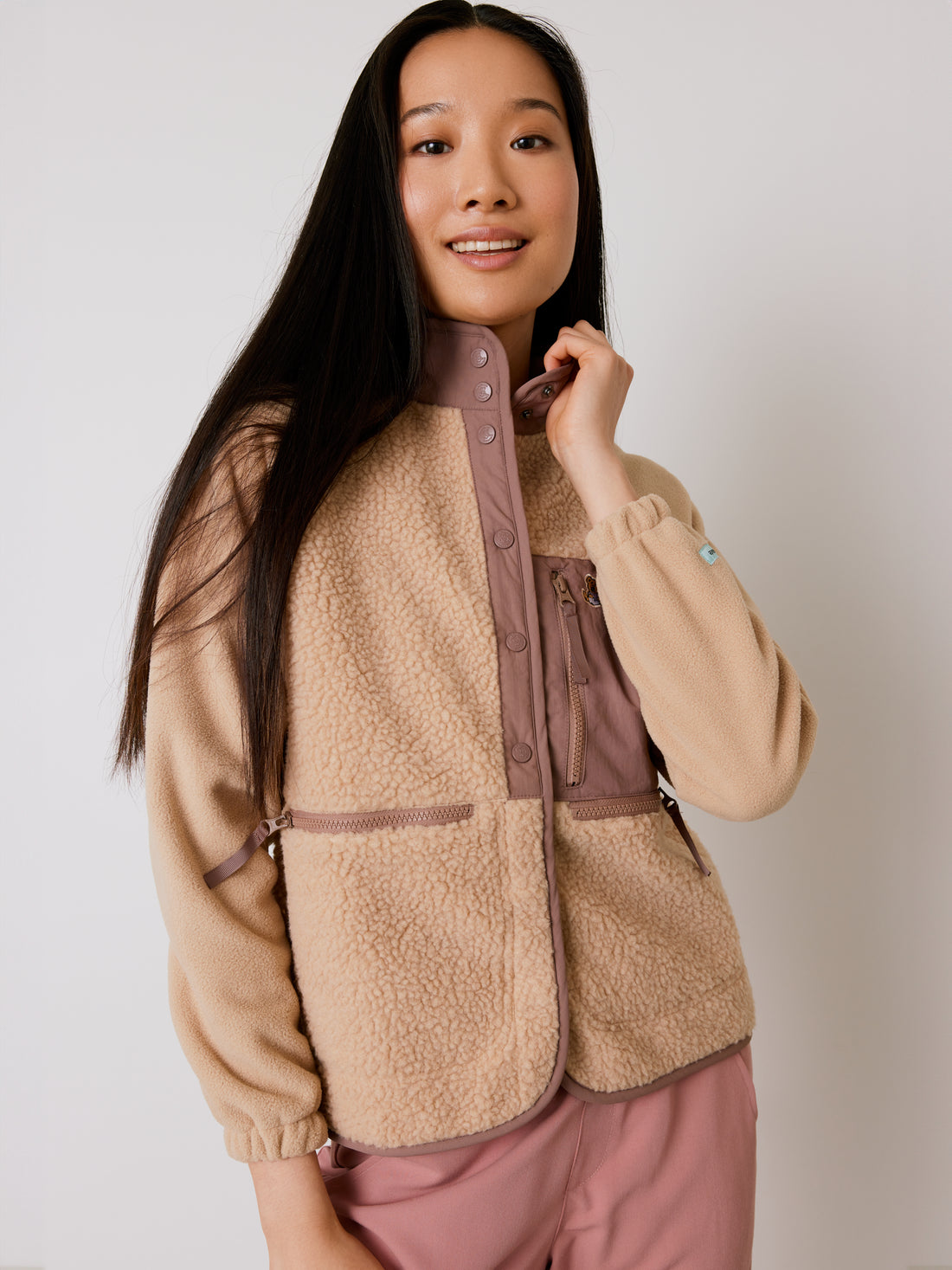 Veste Sherpa - Beige - VENTE FINALE