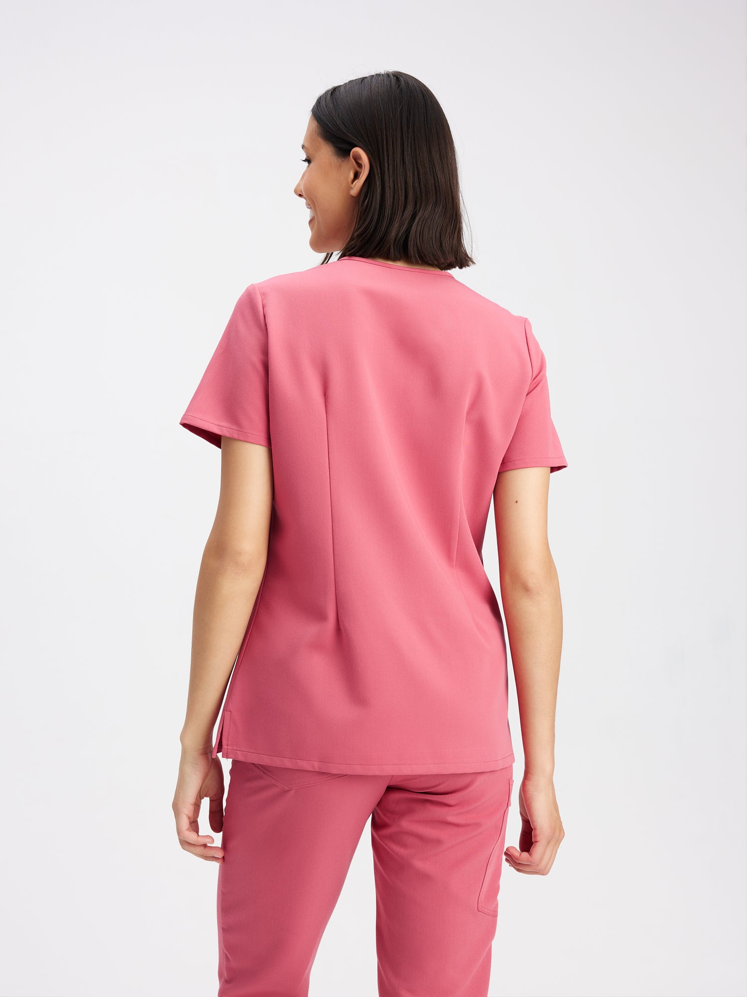 CHLOE RE-GARDE™ - ROSE BAROQUE - Three Pockets Scrub Top - Final Sale