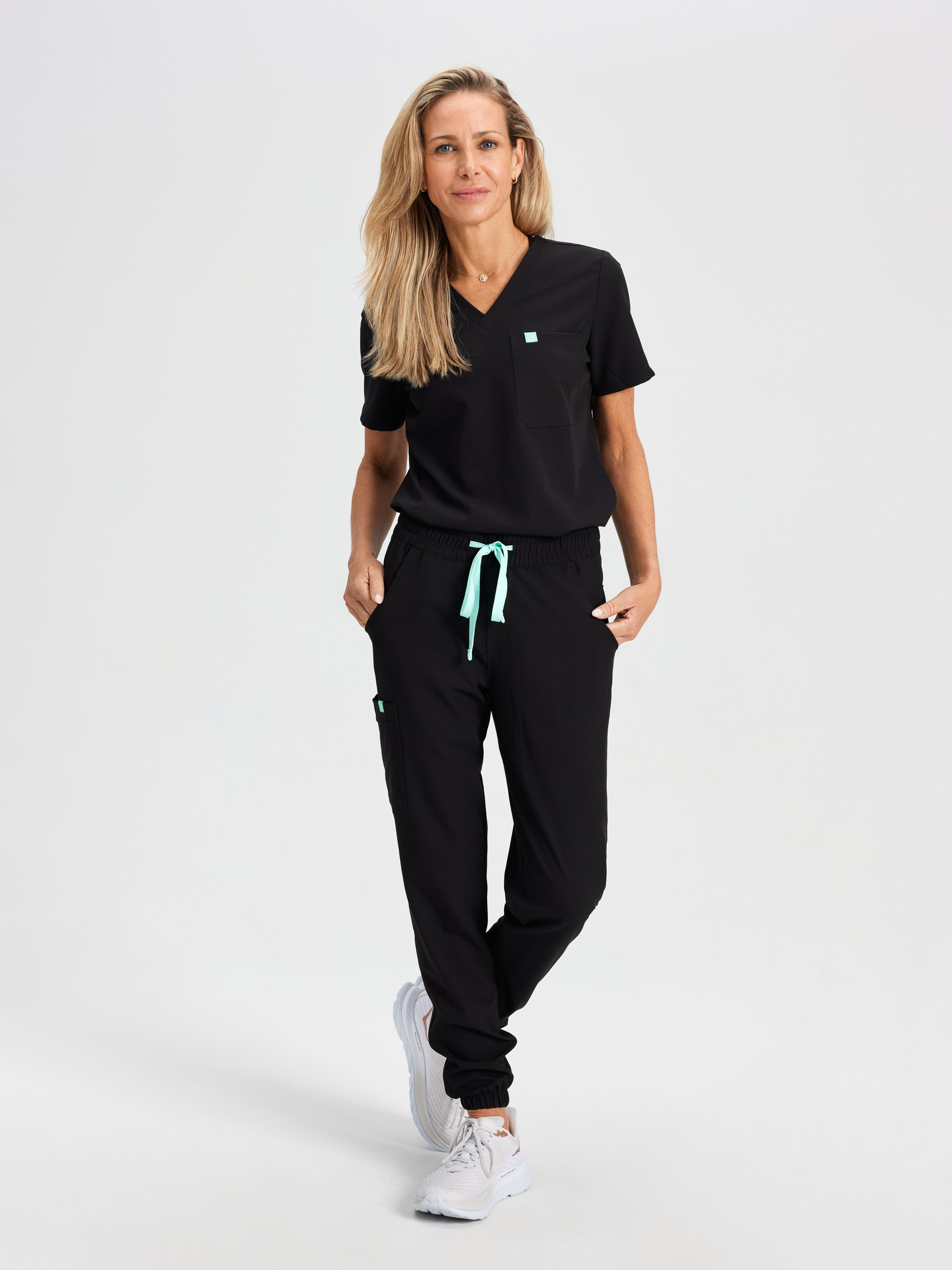 ROSIE RE-GARDE™ - BLACK - Jogger Scrub Pants - SILVADUR™