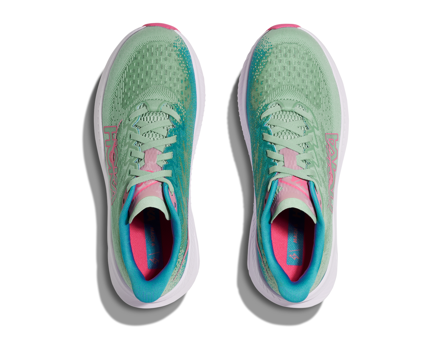 Femmes Hoka Mach 6 Jadeite / Alpine Blue