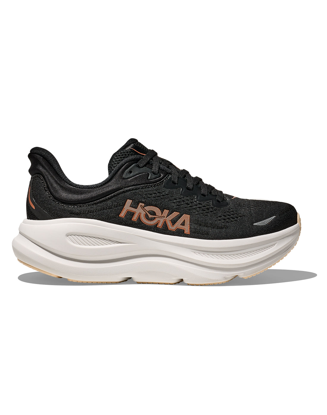 Femmes Hoka Bondi 9 Black / Rose Gold