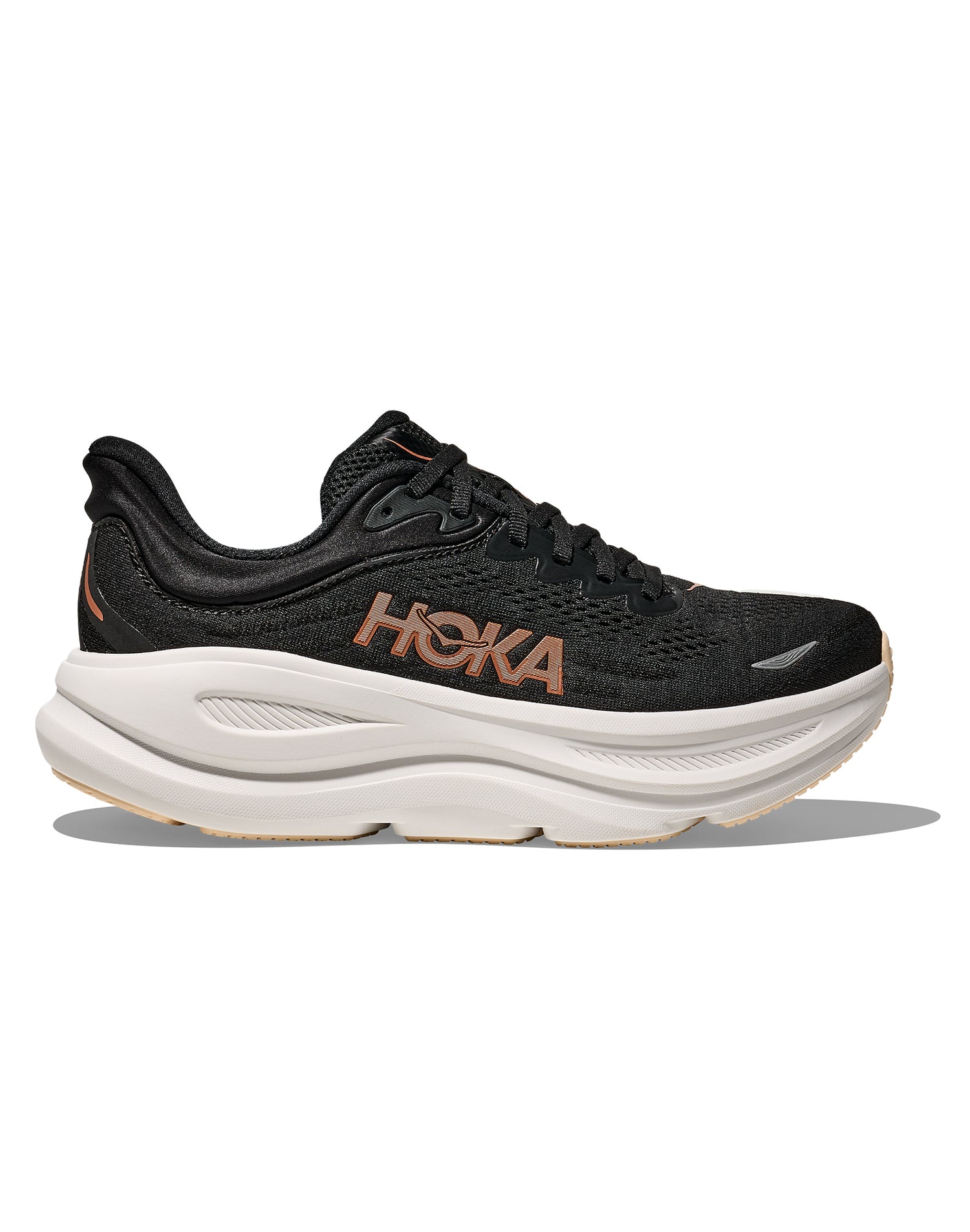 Femmes Hoka Bondi 9 Black / Rose Gold