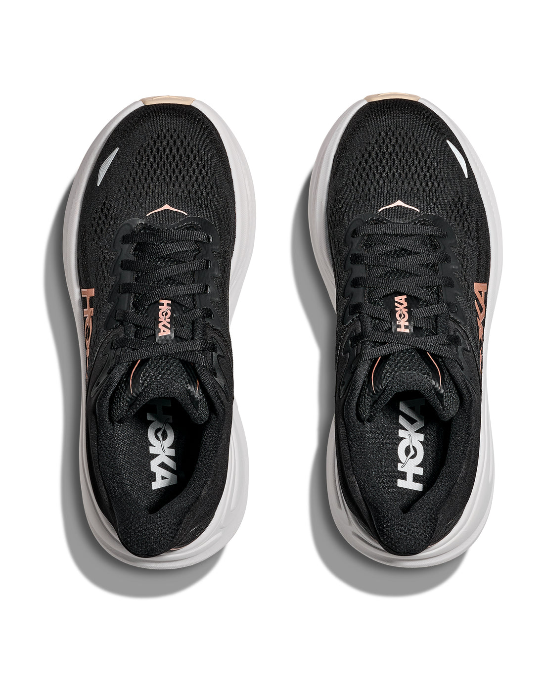 Femmes Hoka Bondi 9 Black / Rose Gold