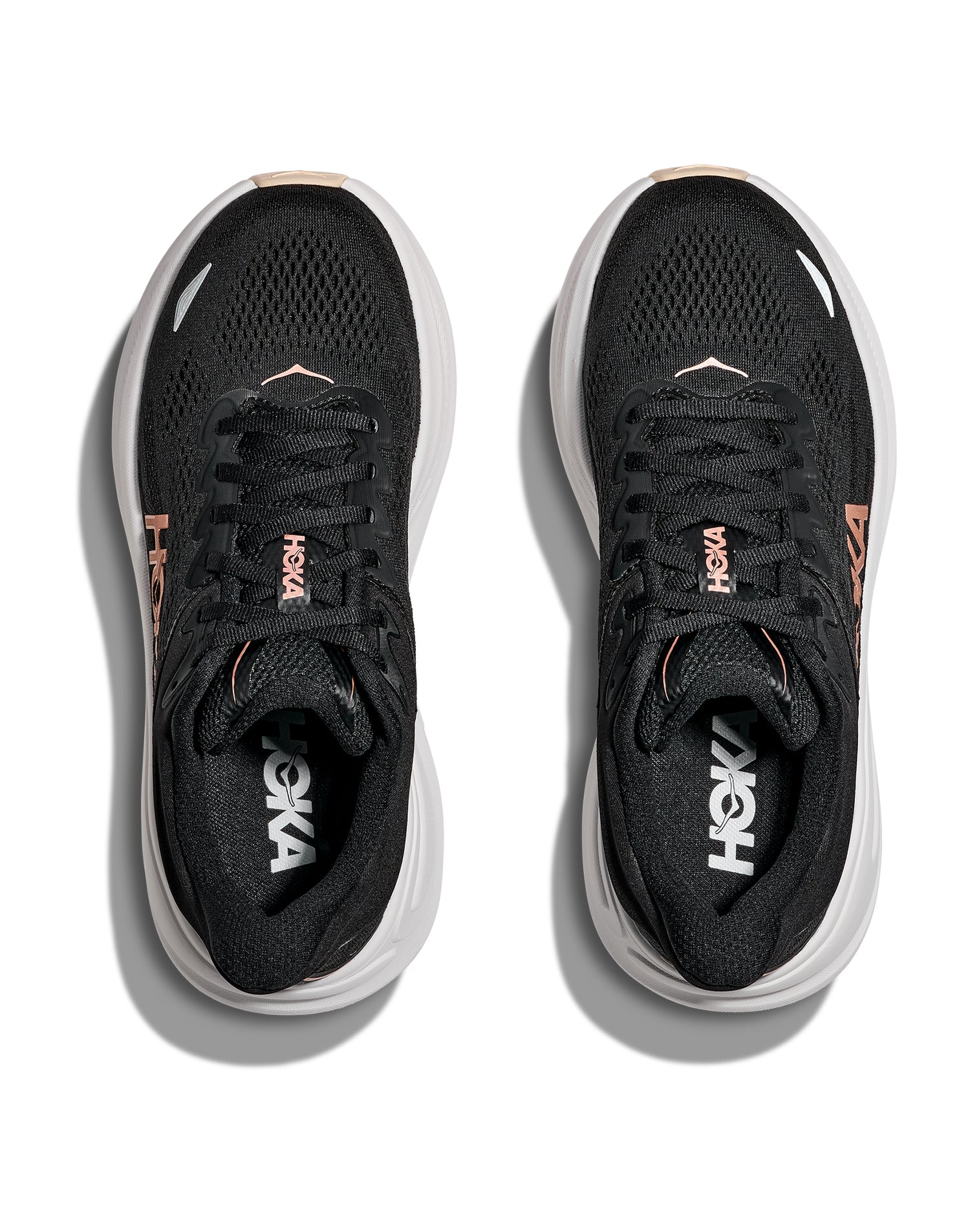 Femmes Hoka Bondi 9 Black / Rose Gold