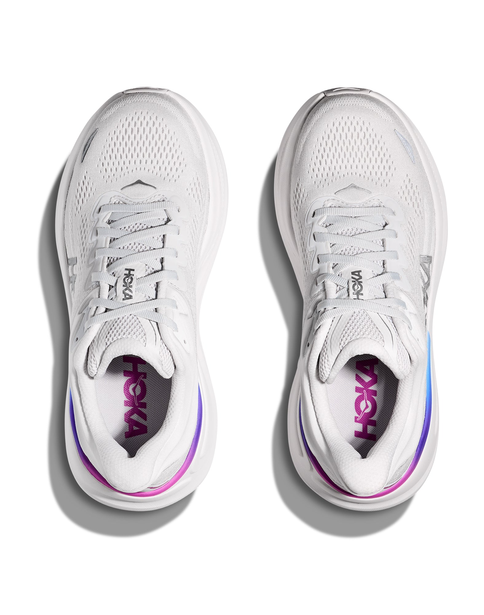 Women's Hoka Bondi 9 Cosmic Grey / White – Garde-Malade
