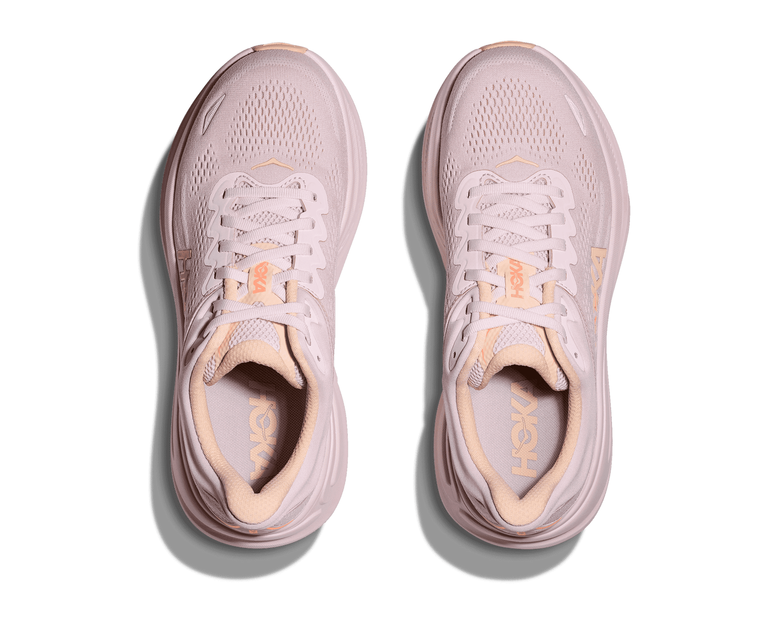Women's Hoka Bondi 9 Lilac Cream / Tangerine Glow