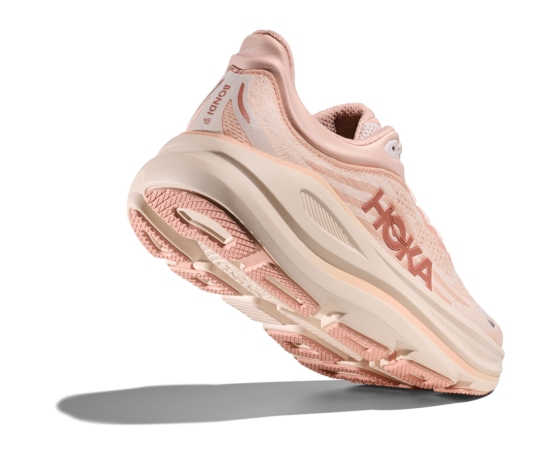 Femmes Hoka Bondi 9 Rose Latte / Rose Cream