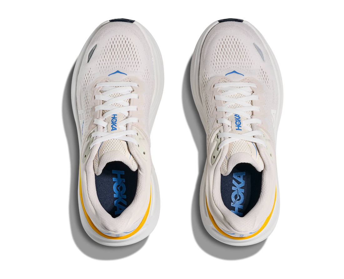 Femmes Hoka Bondi 9 White / Grout