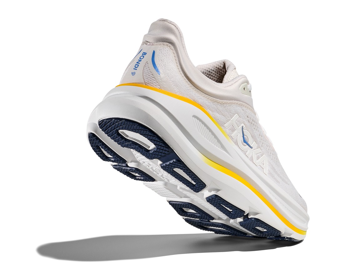 Femmes Hoka Bondi 9 White / Grout