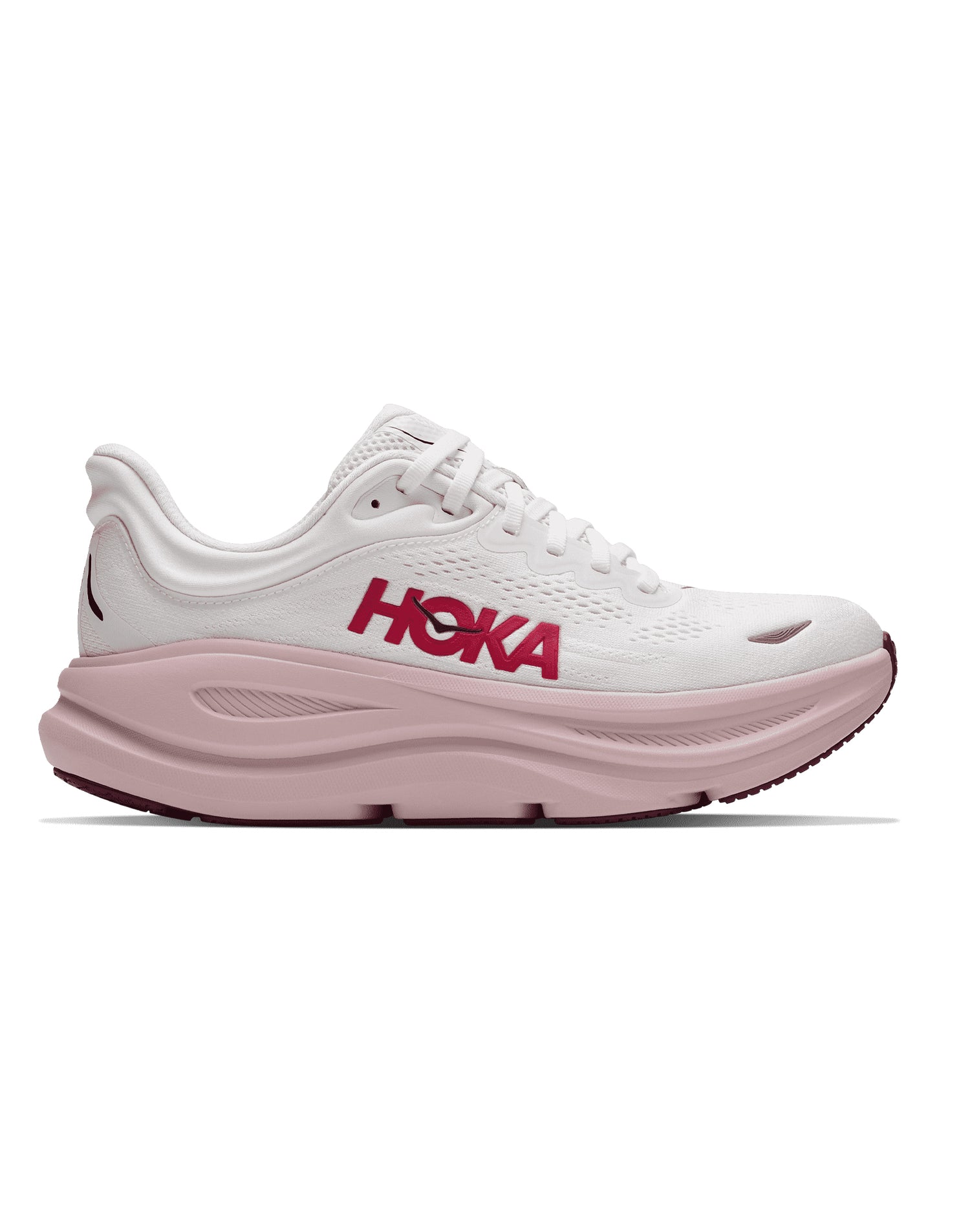 Women's Hoka Bondi 9 White / Pink Opal