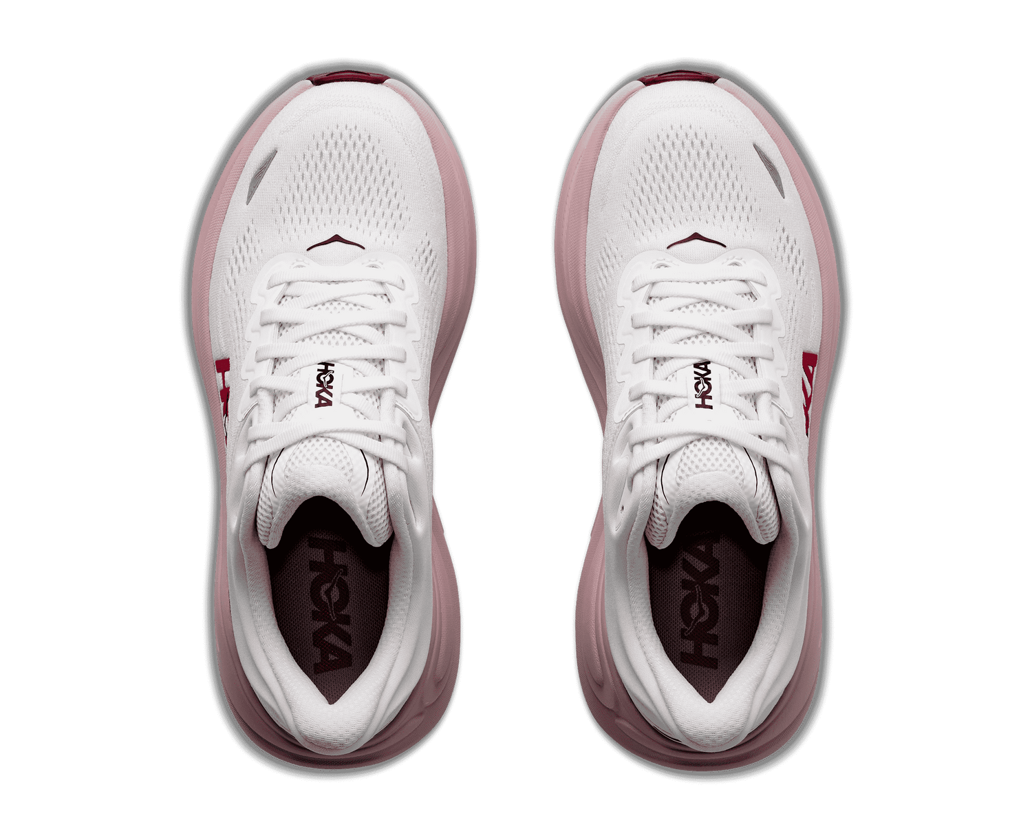 Women's Hoka Bondi 9 White / Pink Opal
