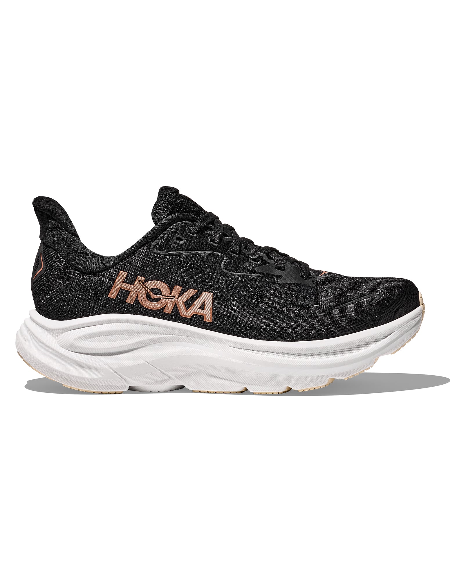 Women's Hoka Clifton 10 Black / Rose Gold
