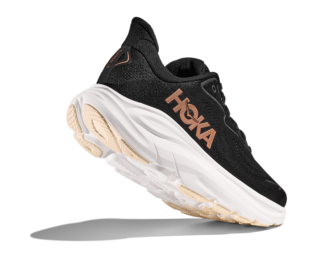 Femmes Hoka Clifton 10 Black / Rose Gold