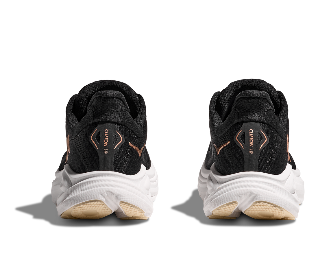 Femmes Hoka Clifton 10 Black / Rose Gold