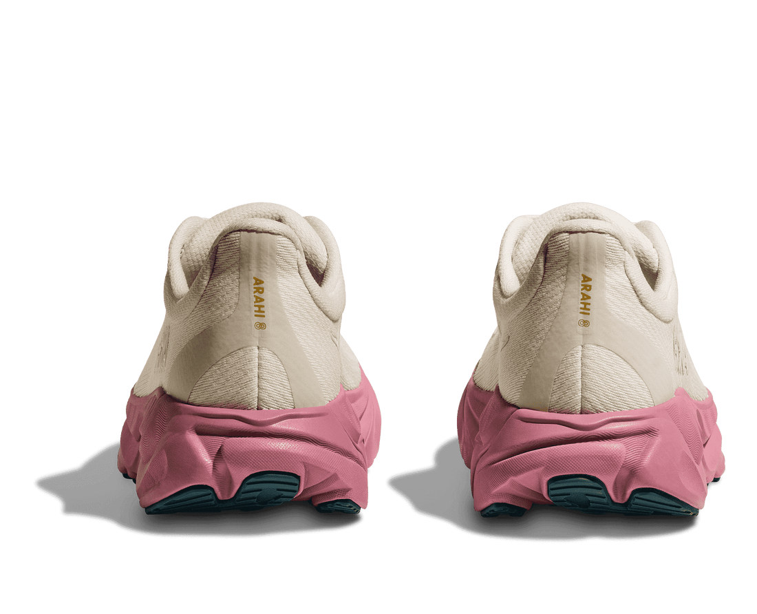 Women's Hoka Arahi 8 Alabaster / Lingonberry - Final Sale – Garde Women's Hoka Arahi 8 Alabaster / Lingonberry - Final Sale – Garde
