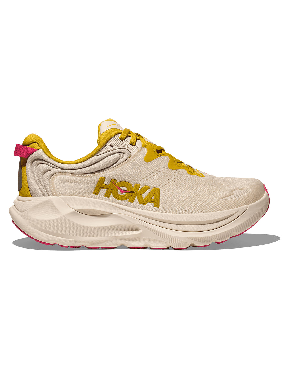 Women's Hoka Gaviota 6 Birch / Yellow Gold