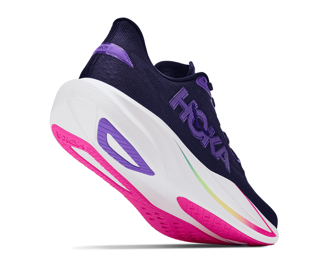 Femmes Hoka Mach 7 Carbon Black / Cosmic Purple