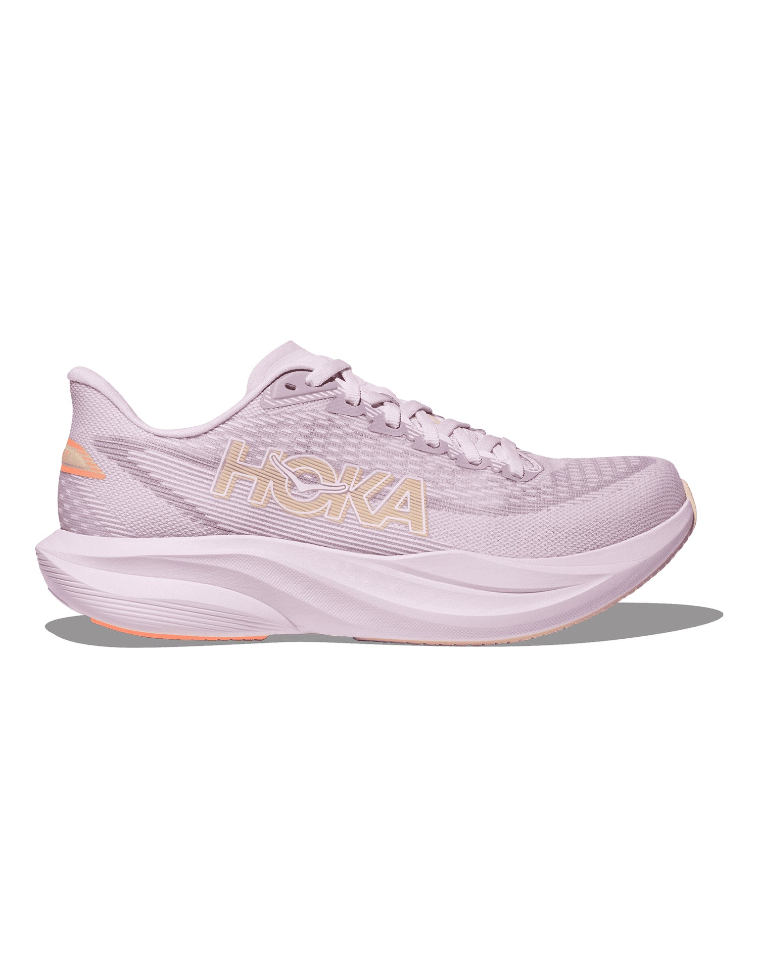 Femmes Hoka Mach 7 Lilac Cream / Tangerine Glow