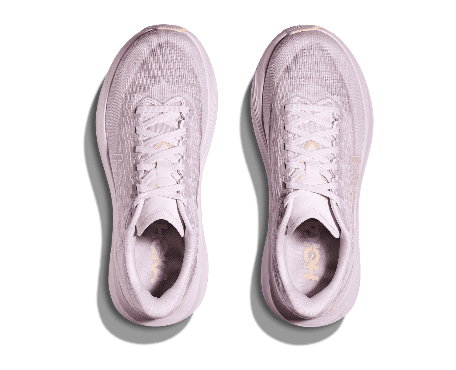 Femmes Hoka Mach 7 Lilac Cream / Tangerine Glow