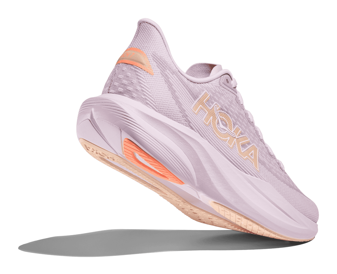 Femmes Hoka Mach 7 Lilac Cream / Tangerine Glow