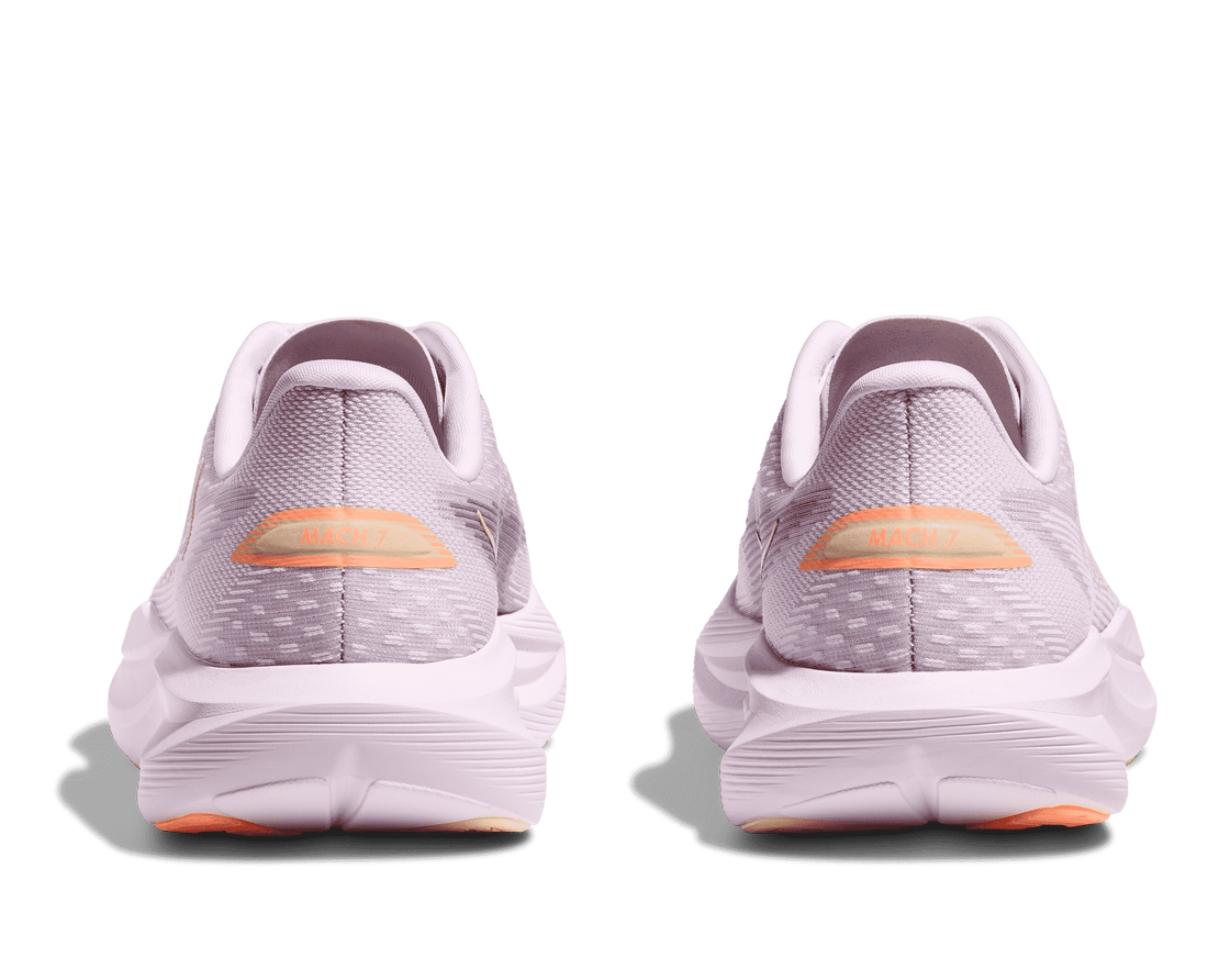 Femmes Hoka Mach 7 Lilac Cream / Tangerine Glow