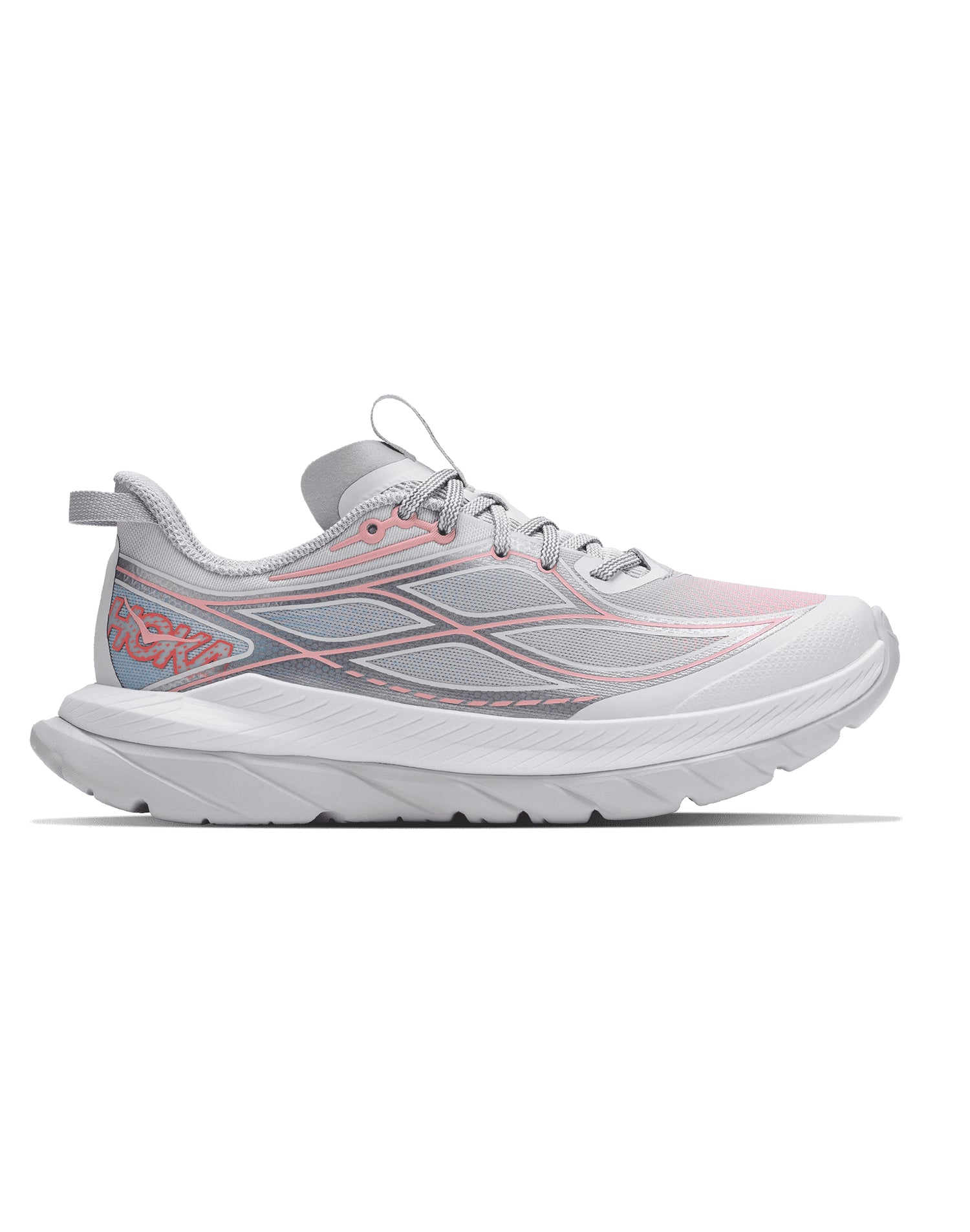 Femmes Hoka Mach Remastered Aura Cosmic Grey / Dewy Pink
