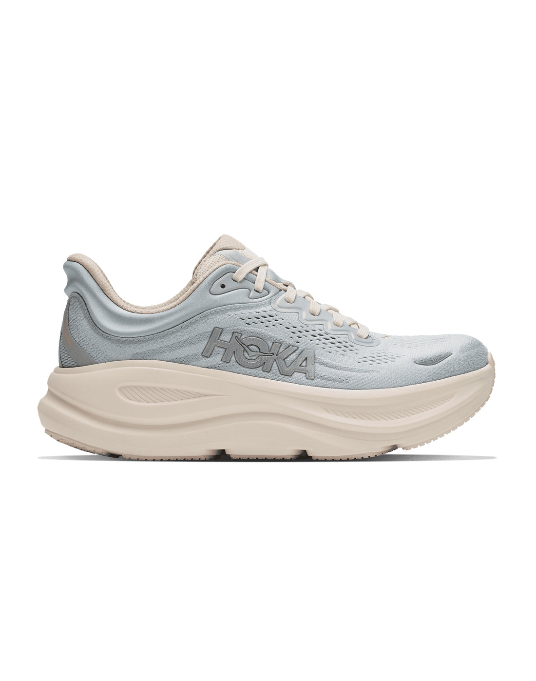 Women's Hoka Bondi 9 GLM Alabaster / Mineral Blue