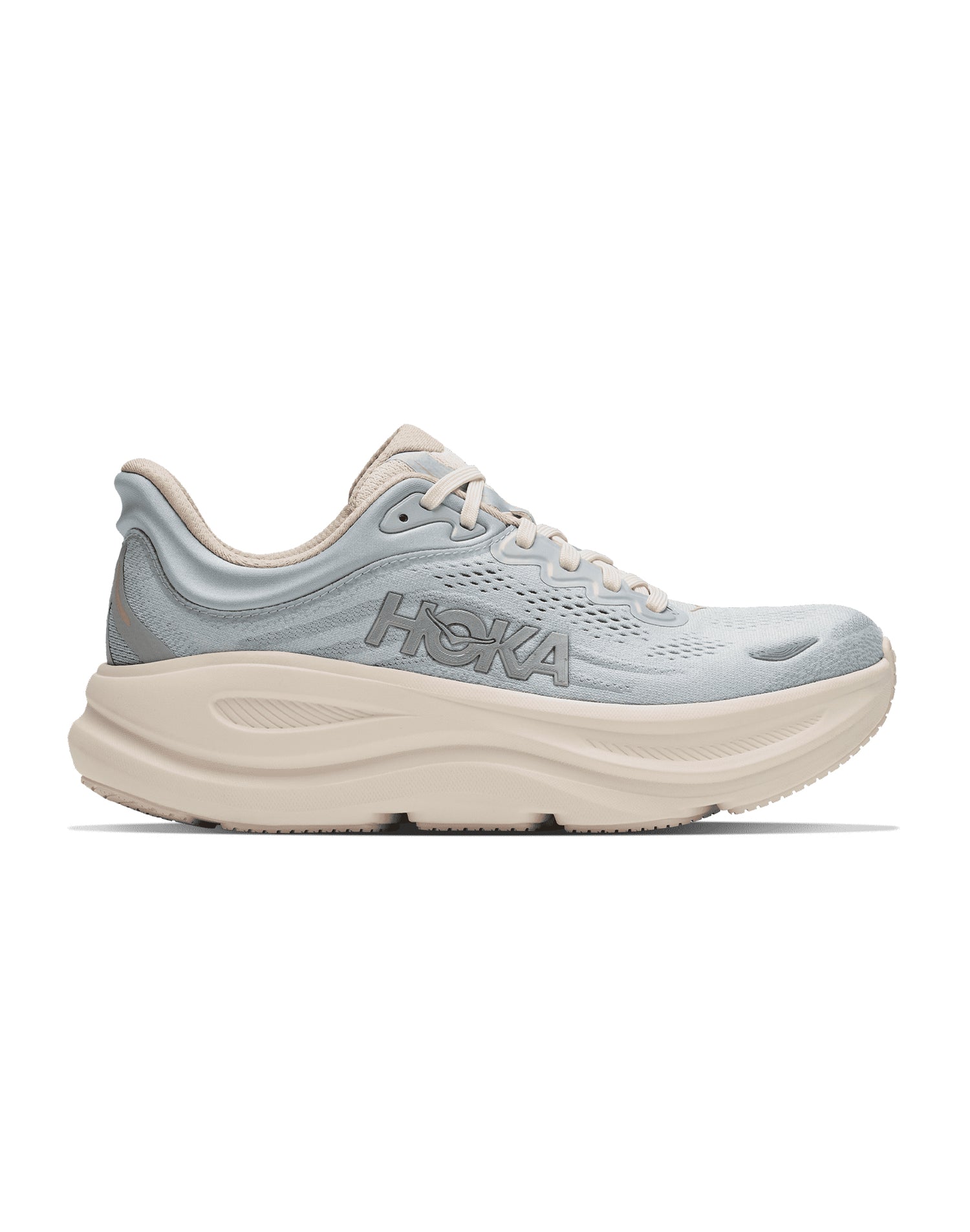 Women's Hoka Bondi 9 GLM Alabaster / Mineral Blue