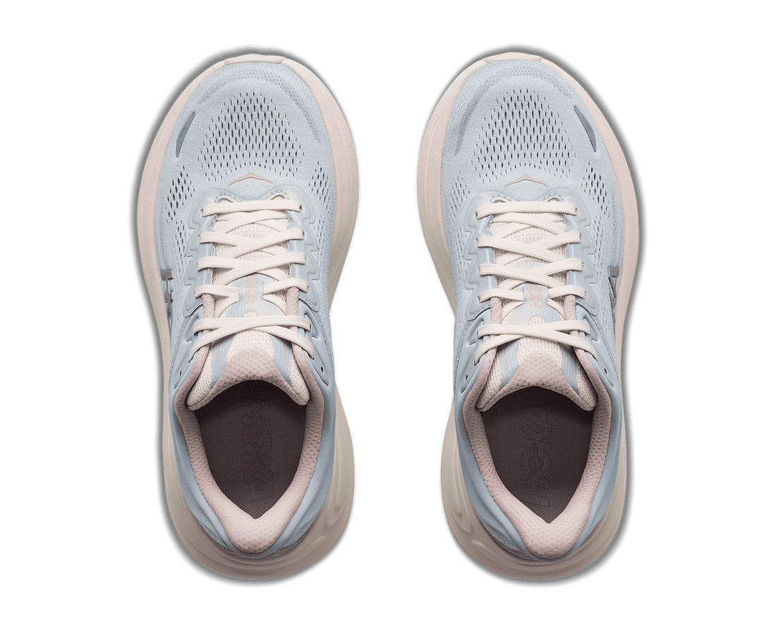 Women's Hoka Bondi 9 GLM Alabaster / Mineral Blue
