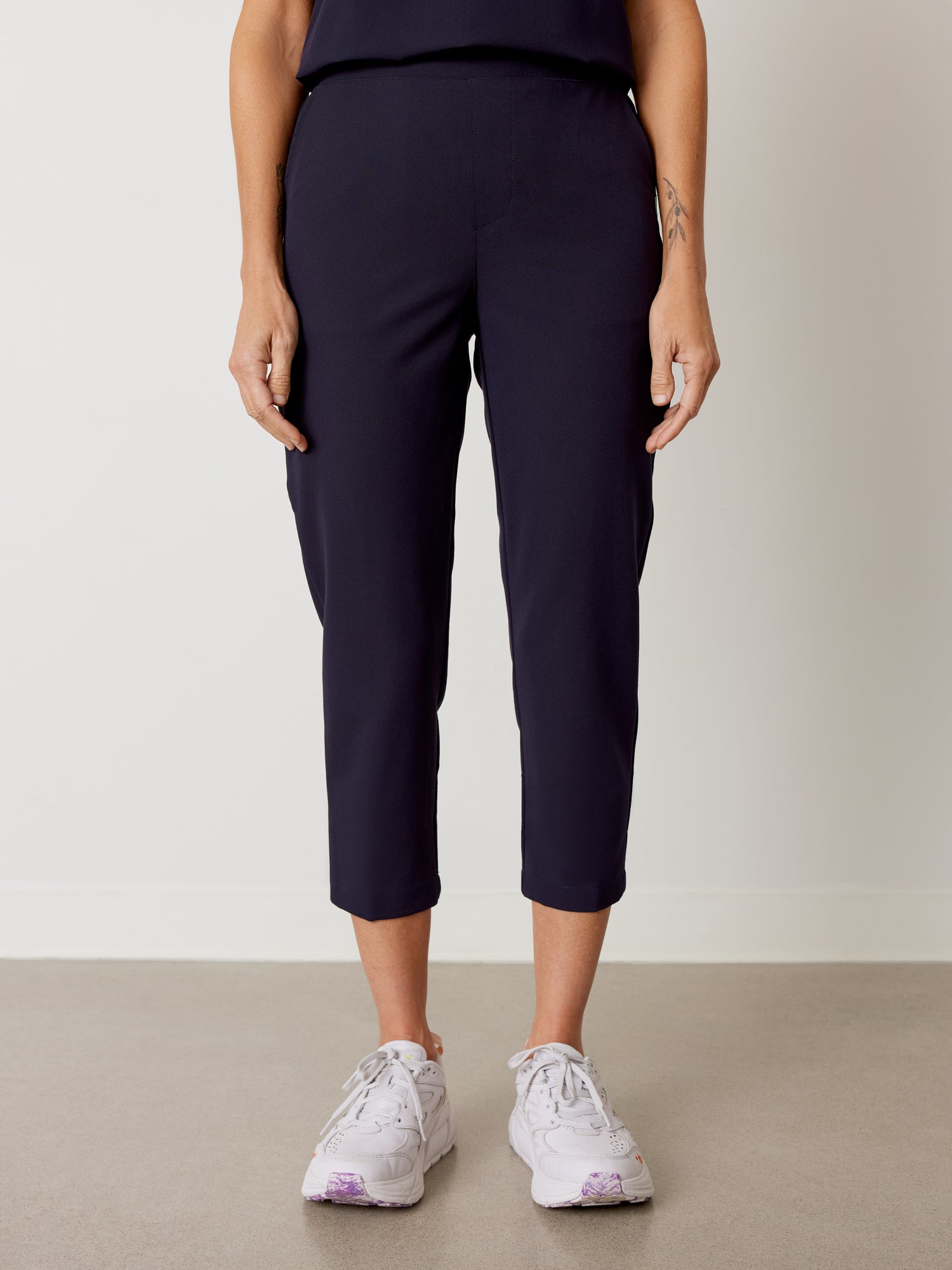 EVA RE-GARDE™ - NAVY - 7/8 Scrub Pants - SILVADUR™ - Final Sale