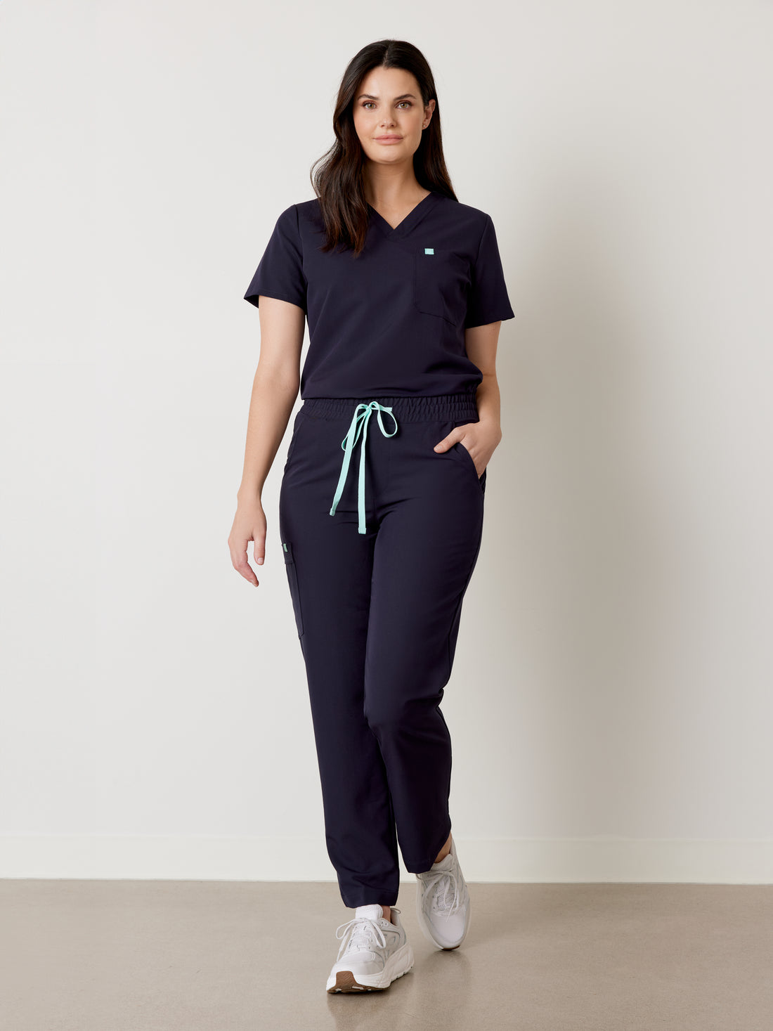 JULIETA RE-GARDE™ - NAVY - Straight Cut Scrub Pants - SILVADUR™