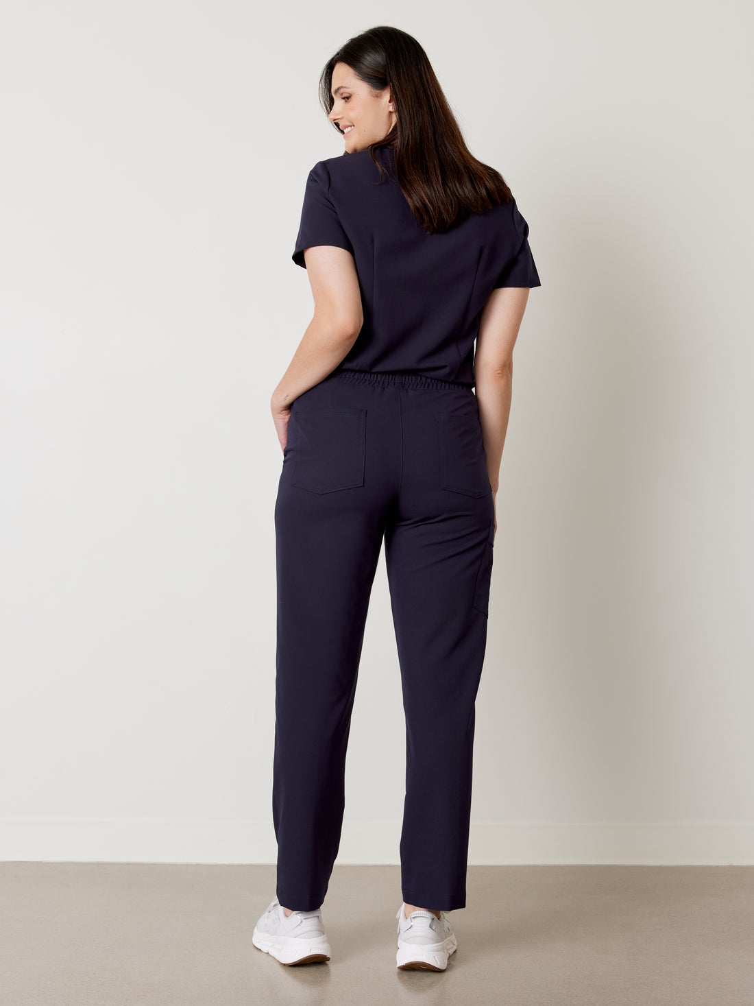 JULIETA RE-GARDE™ - NAVY - Straight Cut Scrub Pants - SILVADUR™