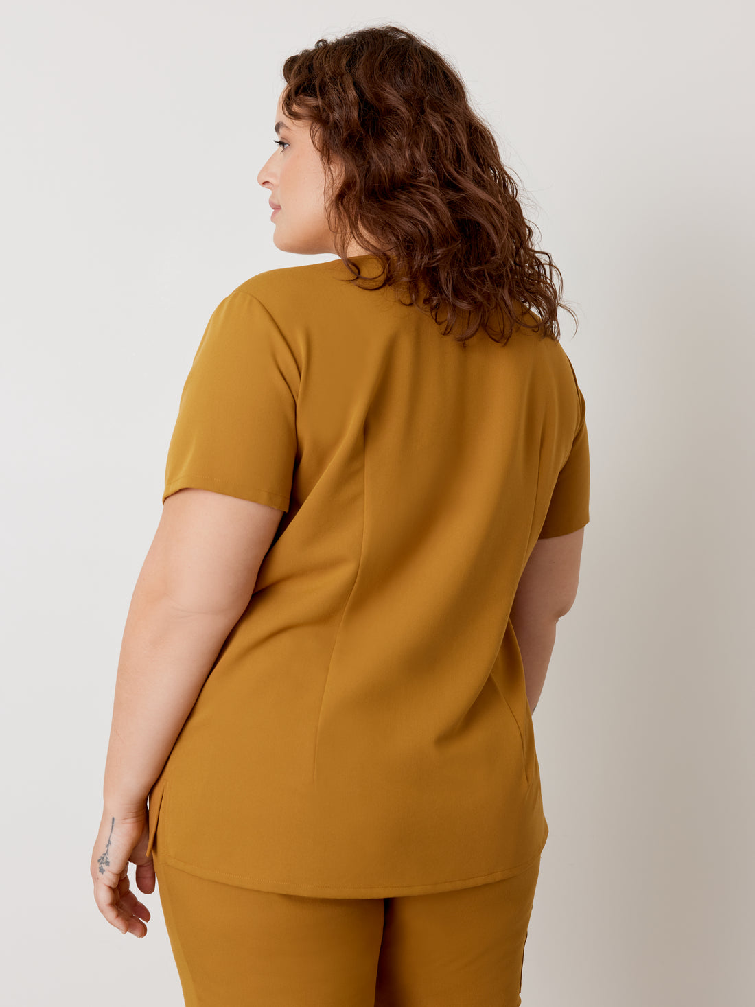 CHLOE RE-GARDE™ - BRONZE - Three Pockets Scrub Top - SILVADUR™ - Final Sale
