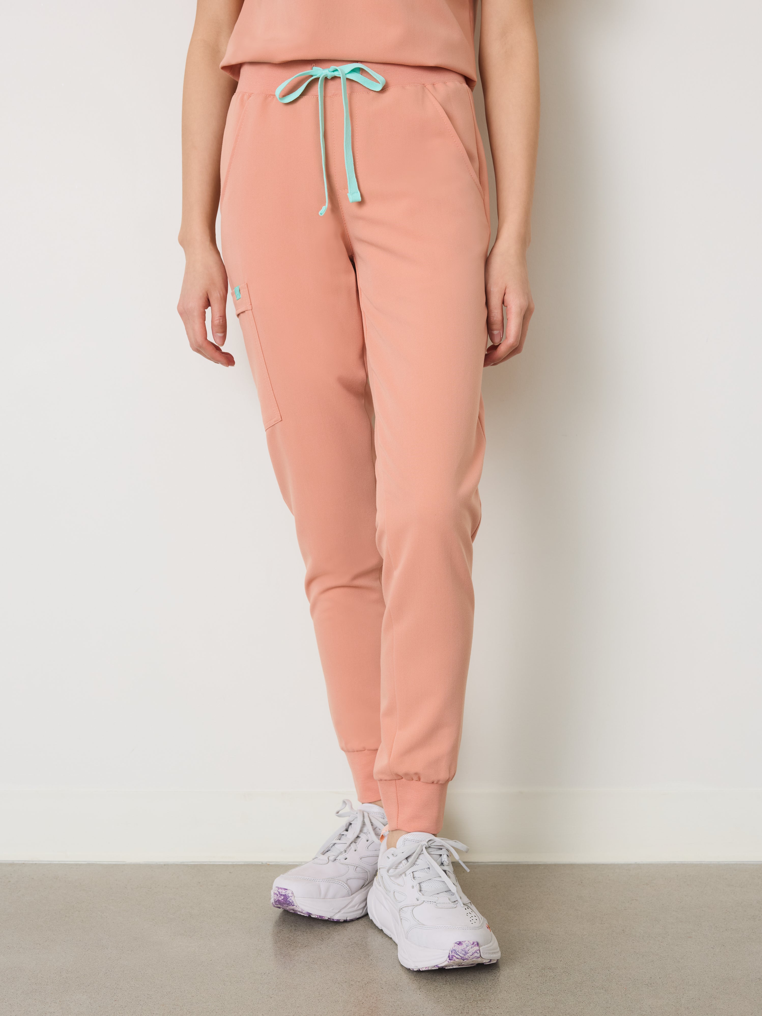 DEMI RE-GARDE™ - PEACH - Jogger Scrub Pants - SILVADUR™ - Final Sale