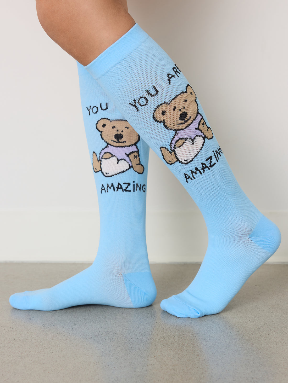 Chaussettes de Compression - You Are Amazing - Bleu