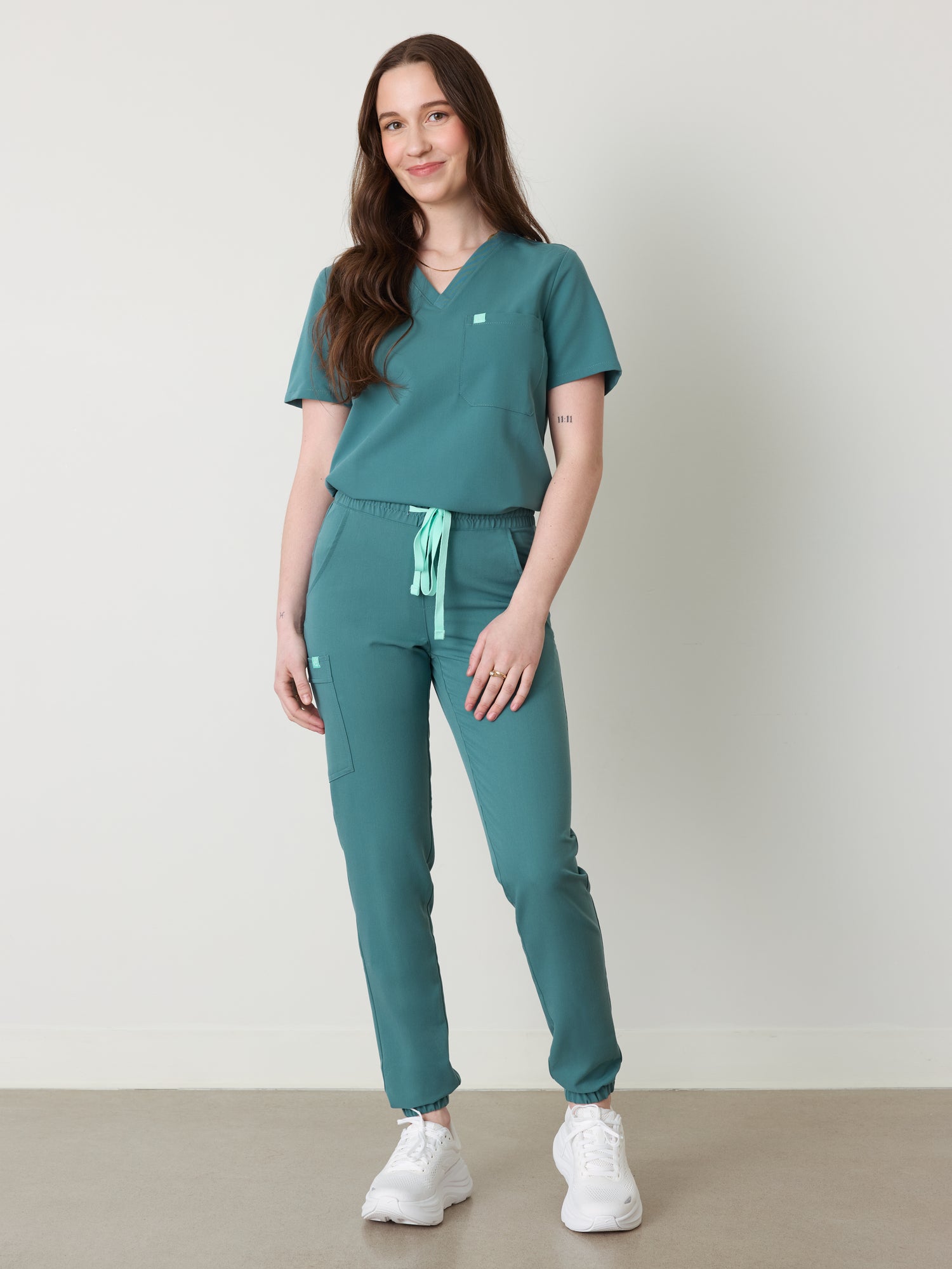 ROSIE RE-GARDE™ - LAGOON BLUE - Jogger Scrub Pants - SILVADUR™ - Final Sale