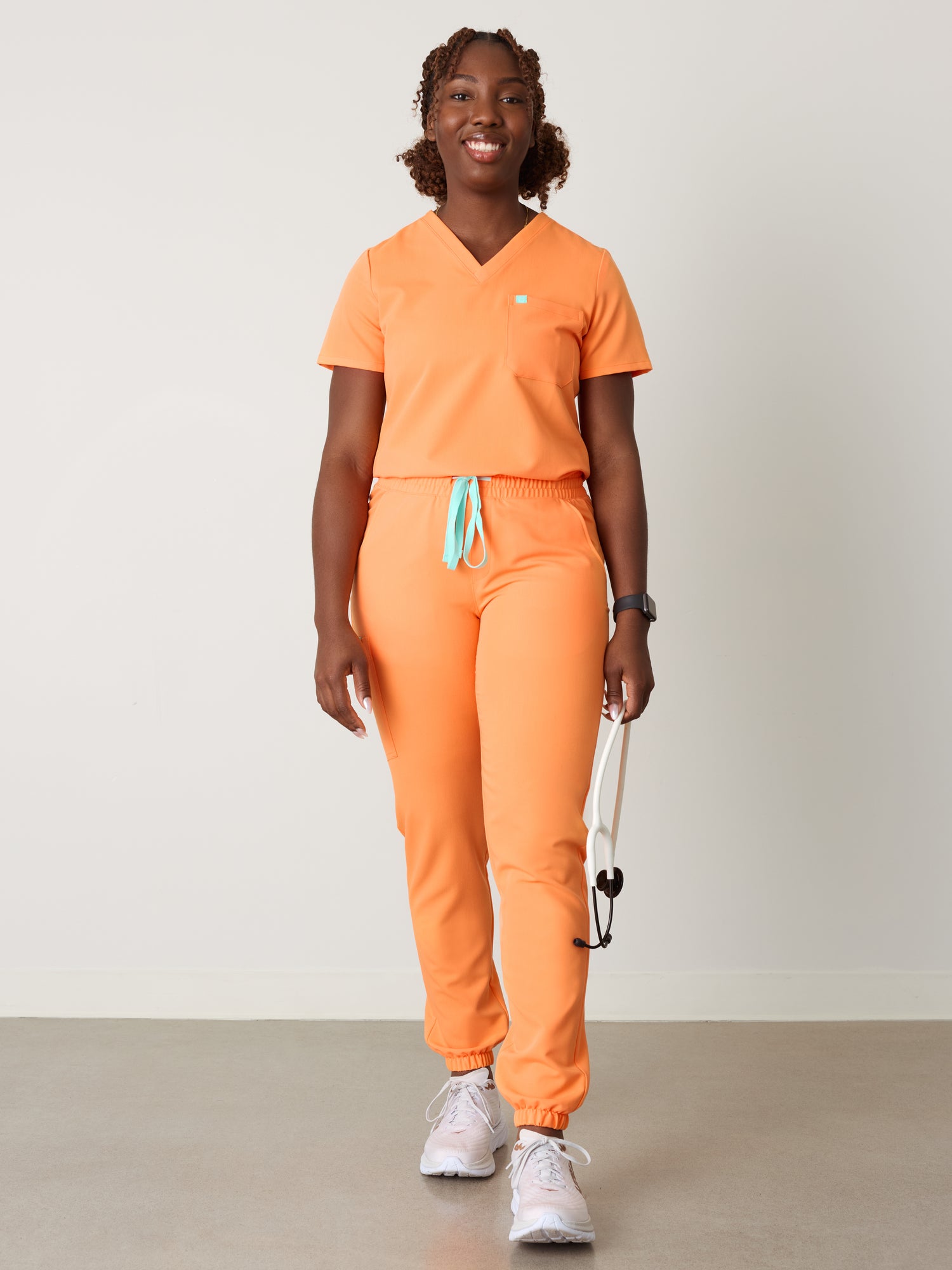 ROSIE RE-GARDE™ - NECTARINE - Jogger Scrub Pants - SILVADUR™ - Final Sale