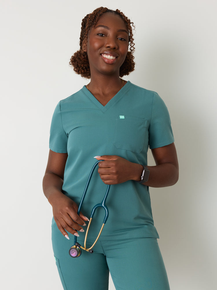 GABRIELLE RE-GARDE™ - BLEU LAGON - Haut Une Poche - SILVADUR™ - Vente Finale