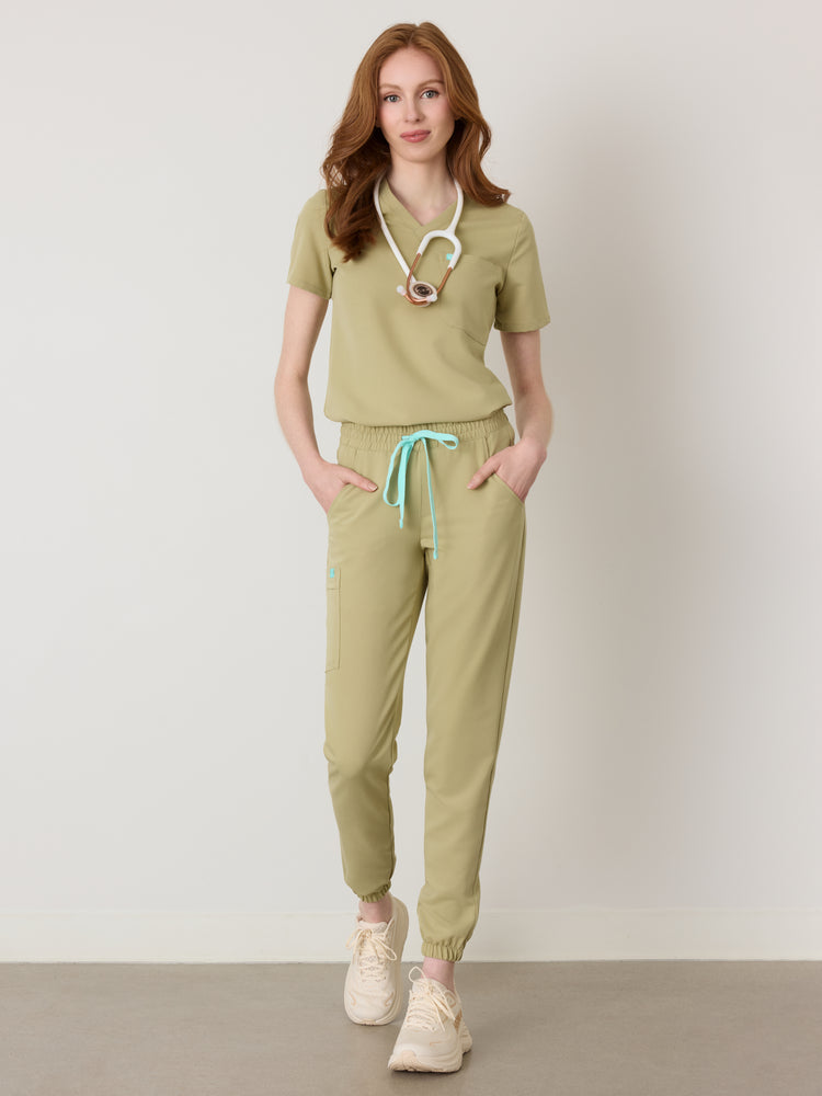 ROSIE RE-GARDE™ - SAUGE - Pantalon Jogger - SILVADUR™ - Vente Finale