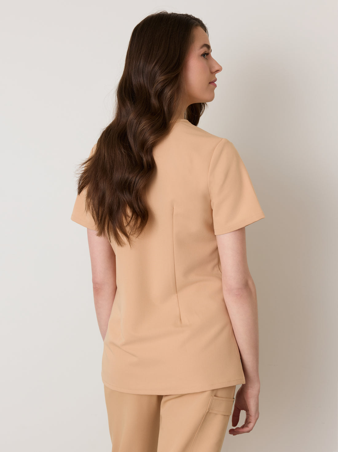 GABRIELLE RE-GARDE™ - SPICED EARTH - One Pocket Scrub Top - SILVADUR™