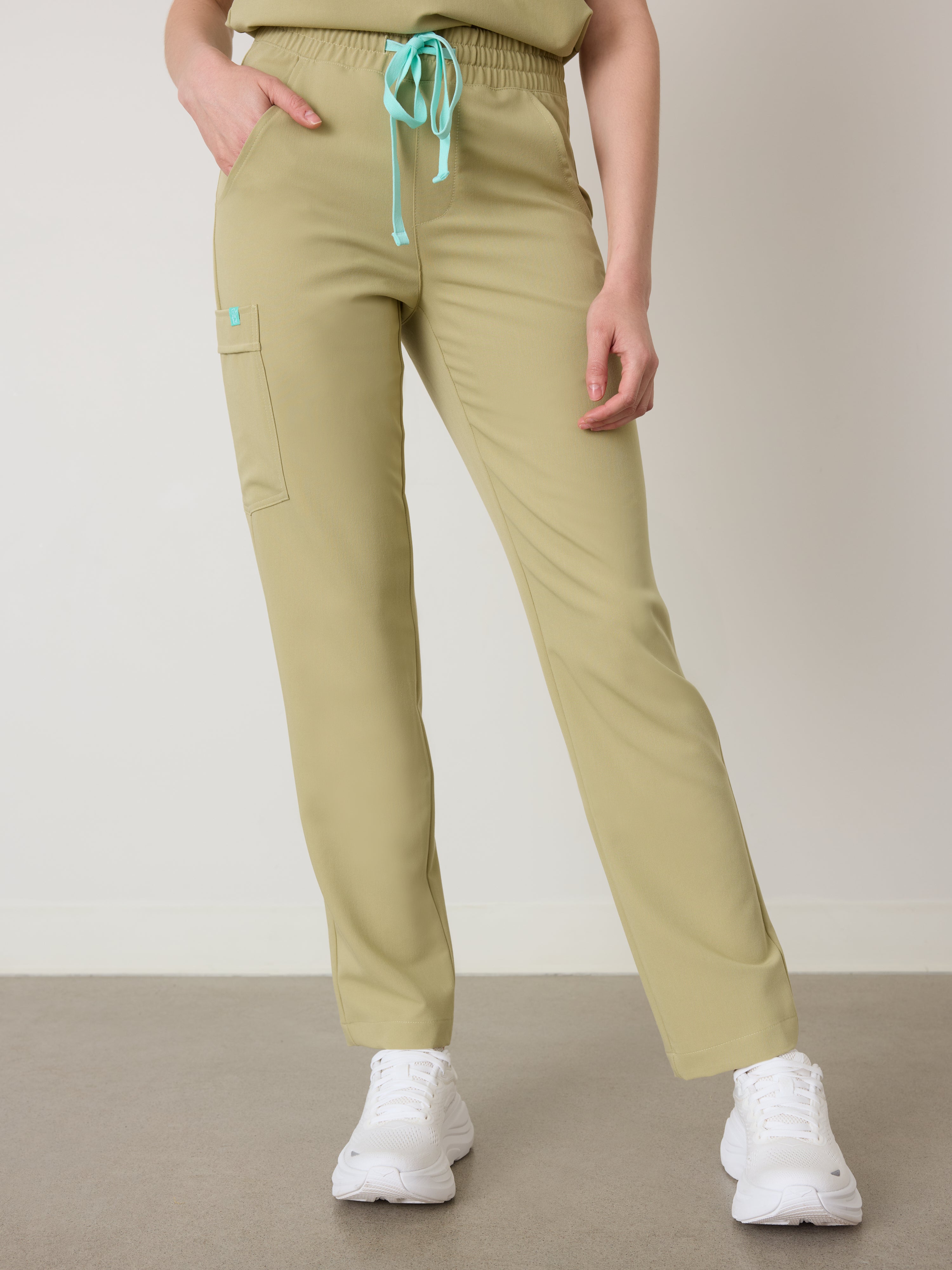JULIETA RE-GARDE™ - SAGE - Straight Cut Scrub Pants - SILVADUR™