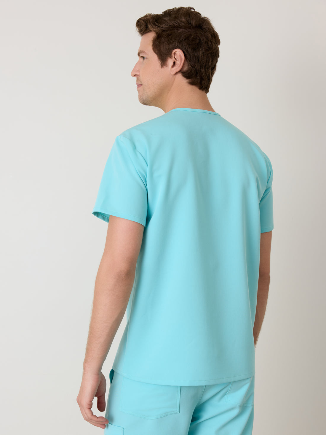 LOGAN RE-GARDE™ - OCEAN TIDE - One Pocket Men's Scrub Top - SILVADUR™ - Final Sale