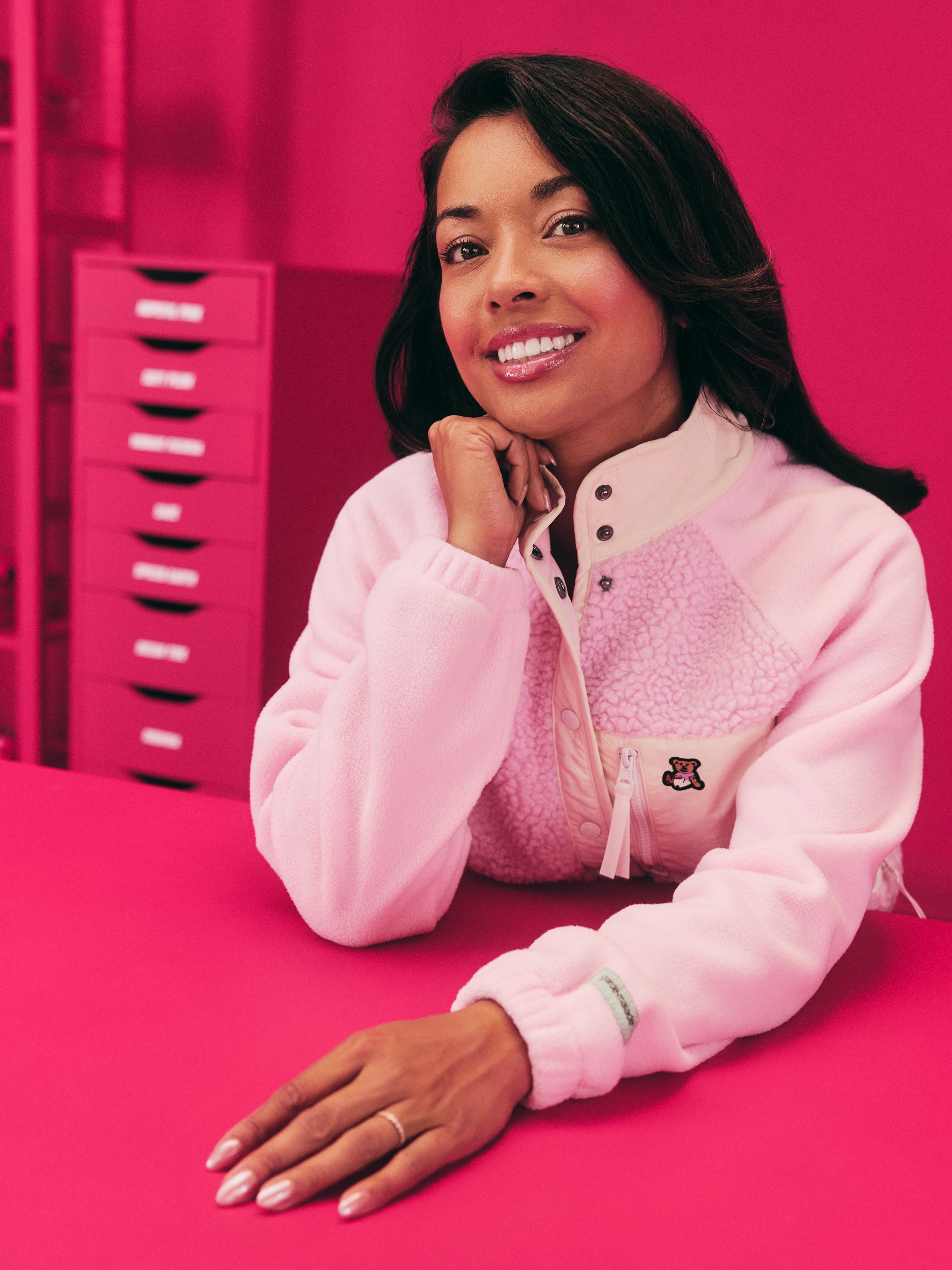 Sherpa Vest - G-M x Anna The Nurse - Pink