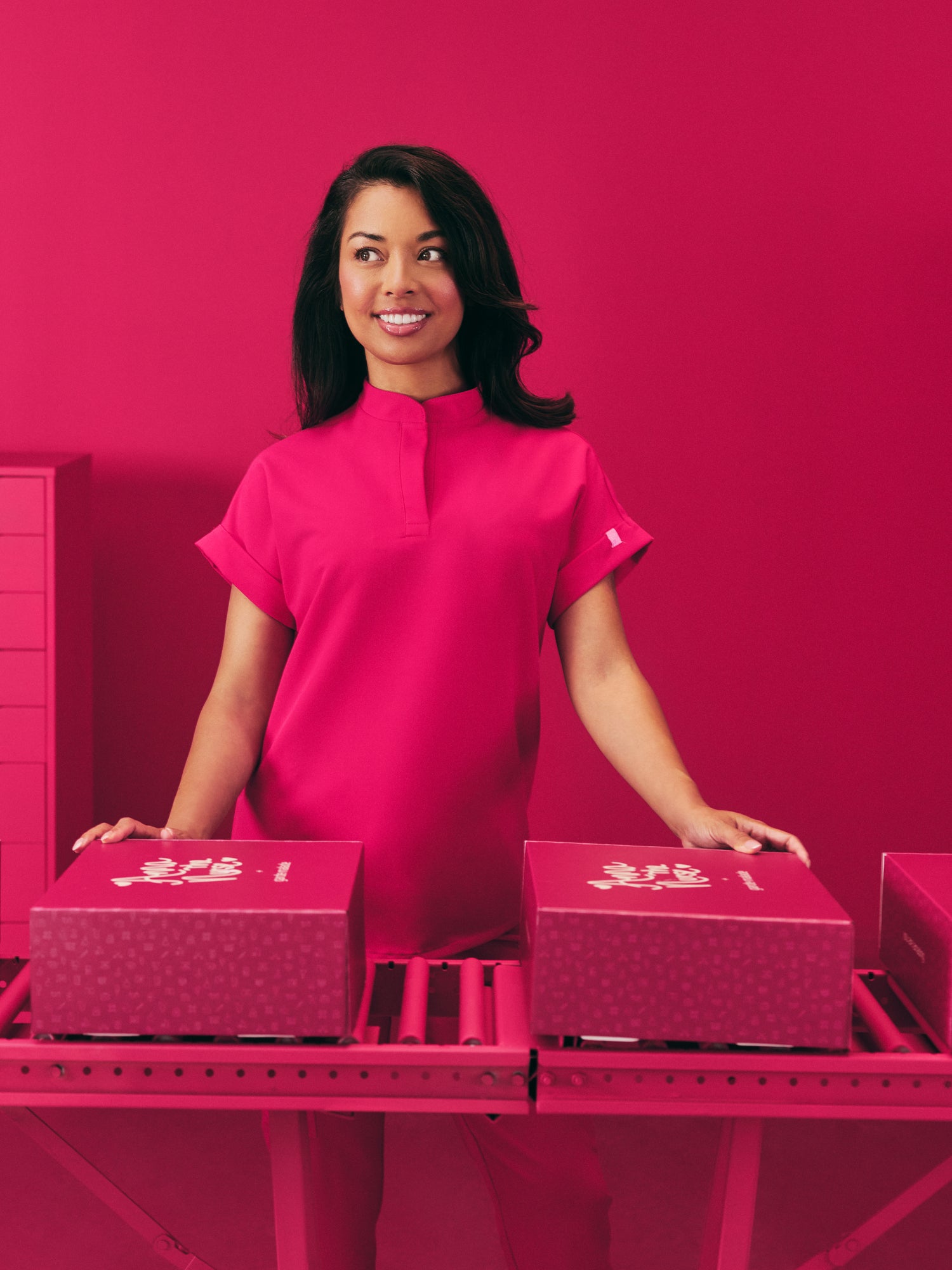 CHARLIE RE-GARDE™ - VIBRANT FUCHSIA - Haut Col Mao - SILVADUR™